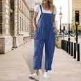 thumbnail image 1 of Pincandy Women Long Casual Loose Bib Pants Overalls Baggy Rompers Jumpsuits with Pockets, 1 of 7