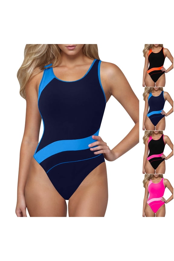 Women New Solid Color Backless Swimsuit with Cover Up Casual Fashion Wireless Padded Bathing Suit for Beach Vacation Daily Pool Wear