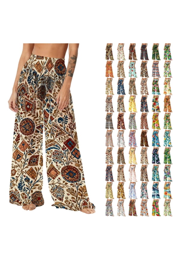 Women See Through Sheer Mesh Pants Beach Swimsuit Bikini Bottom Cover up Party Club Elastic High Waist Wide Leg Pants