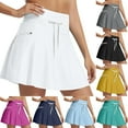 thumbnail image 1 of Pincandy Women Solid Color Quick Dry Swim Dress with Zipper Pocket Lined Comfortable Bathing Suit for Beach Pool Leisure Activities, 1 of 7