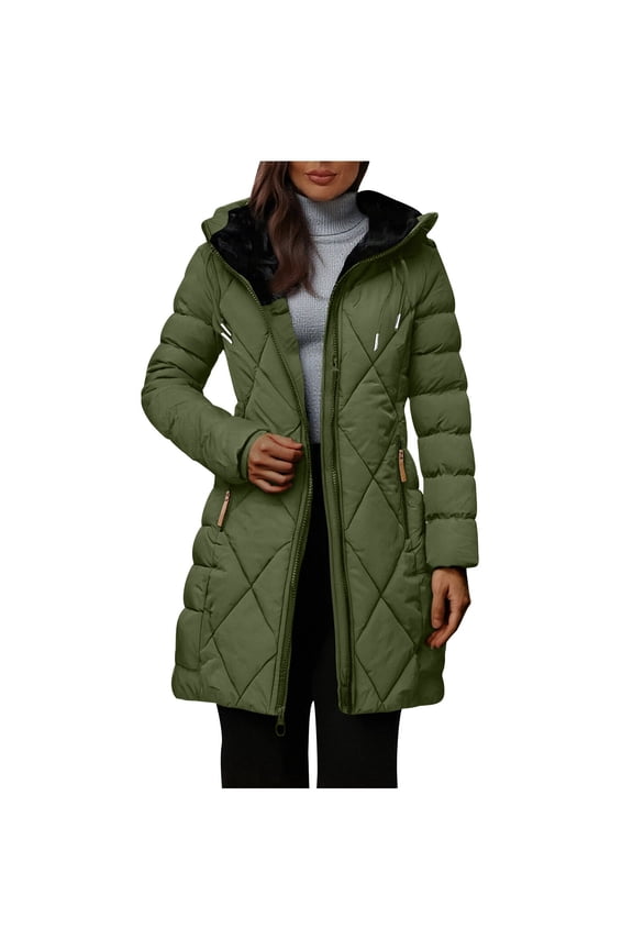 Women's Long Winter Puffer Coat Waterproof Warm Maxi Down Jacket Warm coat