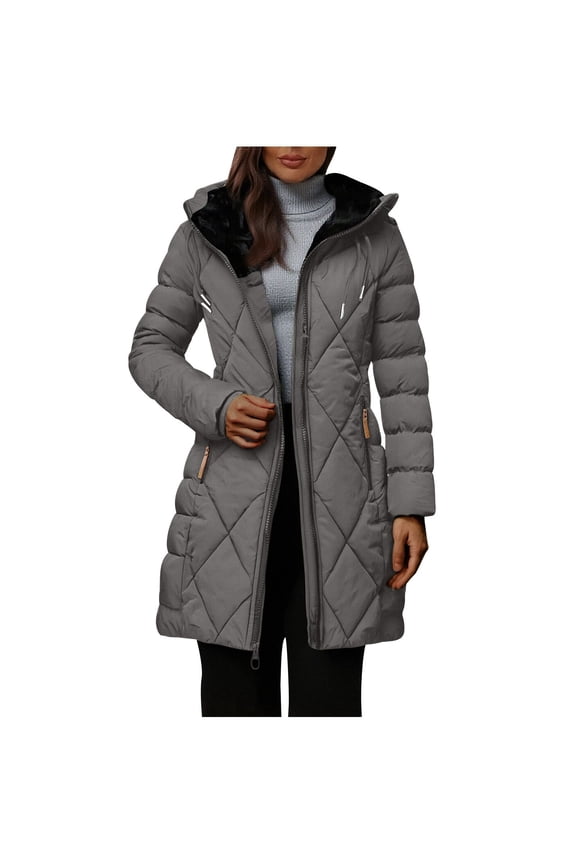 Women's Long Winter Puffer Coat Waterproof Warm Maxi Down Jacket Warm coat