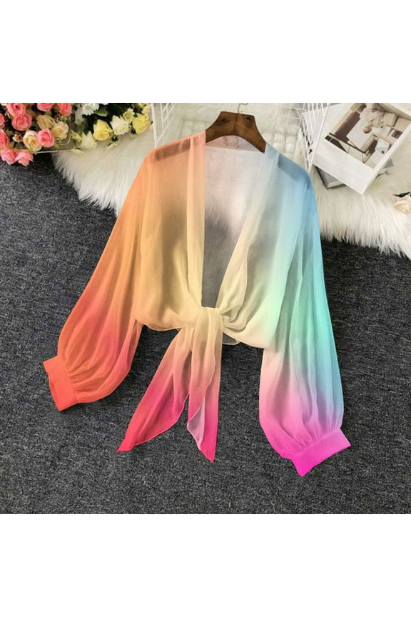 Women's Printed Long Sleeve Cardigan Jacket Relaxed Fit Casual Outerwear Perfect for Vacation Layering and Friend Gatherings