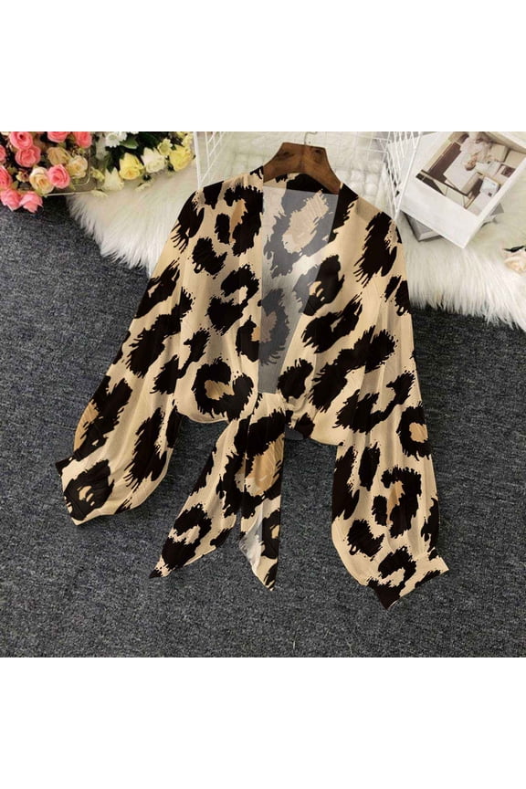 Women's Printed Long Sleeve Cardigan Jacket Soft Lightweight Outerwear Ideal for Weekend Dates and Daily Commute