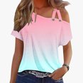 thumbnail image 1 of Pincandy Women's Solid Color Camisole Sleeveless T-shirt Loose Tank Top Round Neck Top Shirt Comfort Colors Adult Heavyweight Short Sleeve Tee, Style,Pink,L, 1 of 4