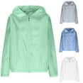 thumbnail image 1 of Pincandy Women's Solid Color Casual Sun Protection Long Sleeve Unhooded Jacket Lightweight Breathable Coat Perfect for Outdoor Travel and Daily Layering, 1 of 7