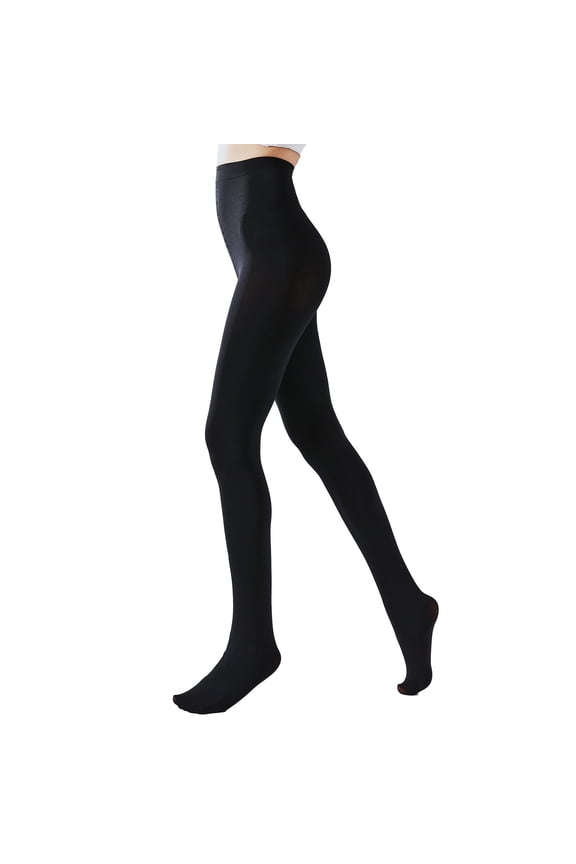 Women's Solid Colored Opaque Microfiber Footed Tights