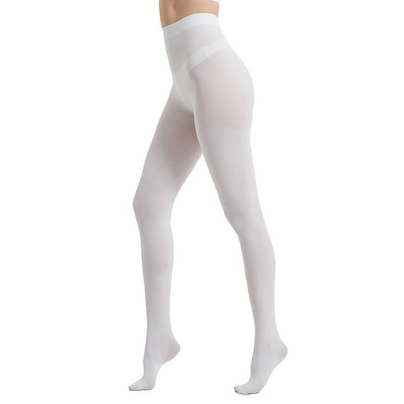 Pincandy Women's Solid Colored Opaque Microfiber Footed Tights