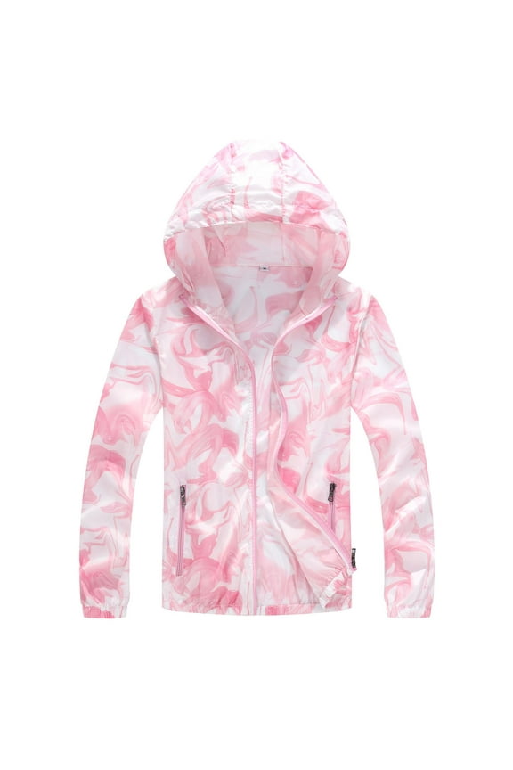 Women's UPF 50+ Lightweight Athletic Jacket Sun Protection Full Zip Long Sleeve Shirts Hiking Outdoor Pockets