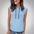 thumbnail image 1 of Pincandy Women's Workout Hooded Tank Tops Casual Loose Fit Running Gym Sleeveless Hoodie Tee Shirts 2025 Summer Fashion, 1 of 7