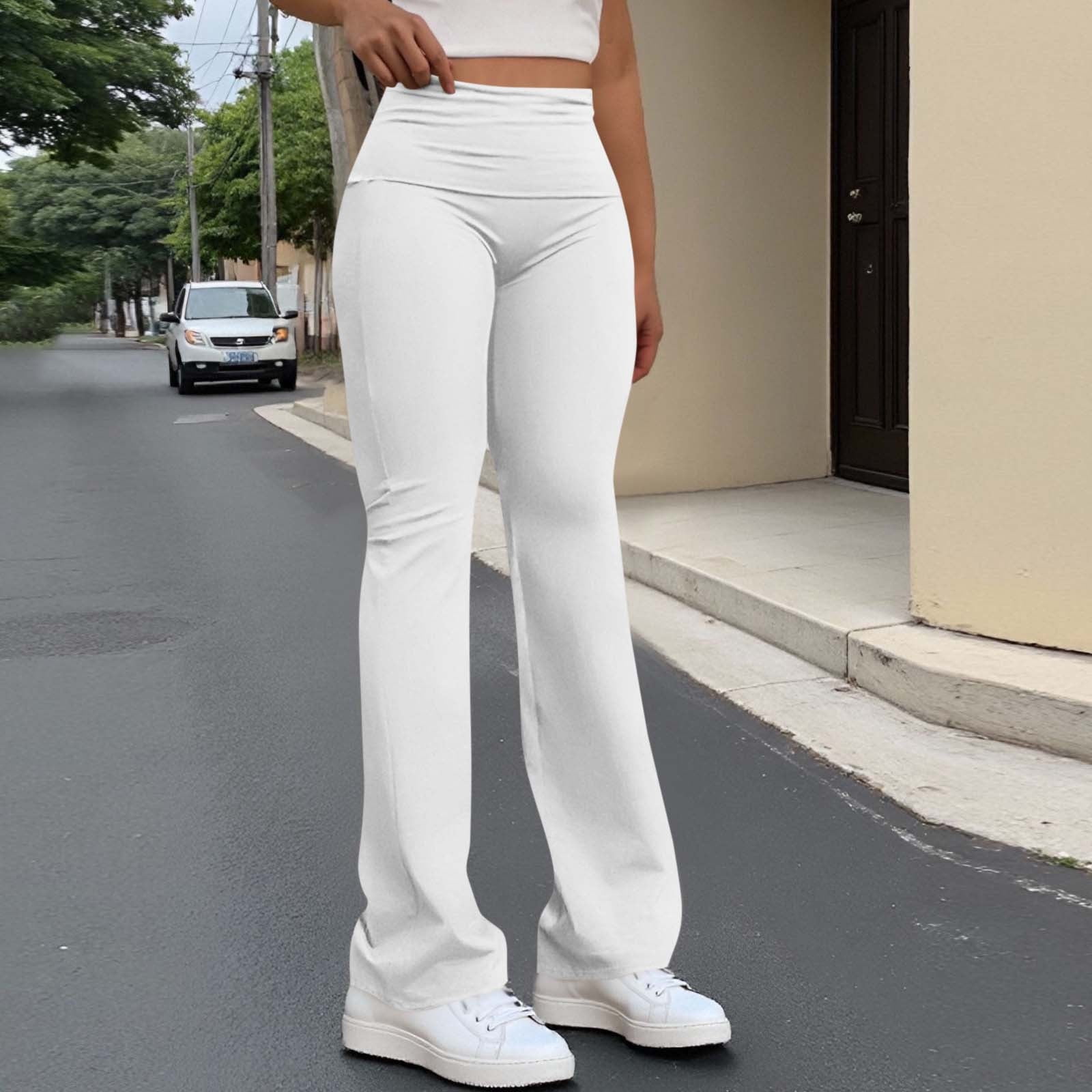 Pincandy Women's Yoga Pants Wide Leg Workout Leggings Flare Casual ...