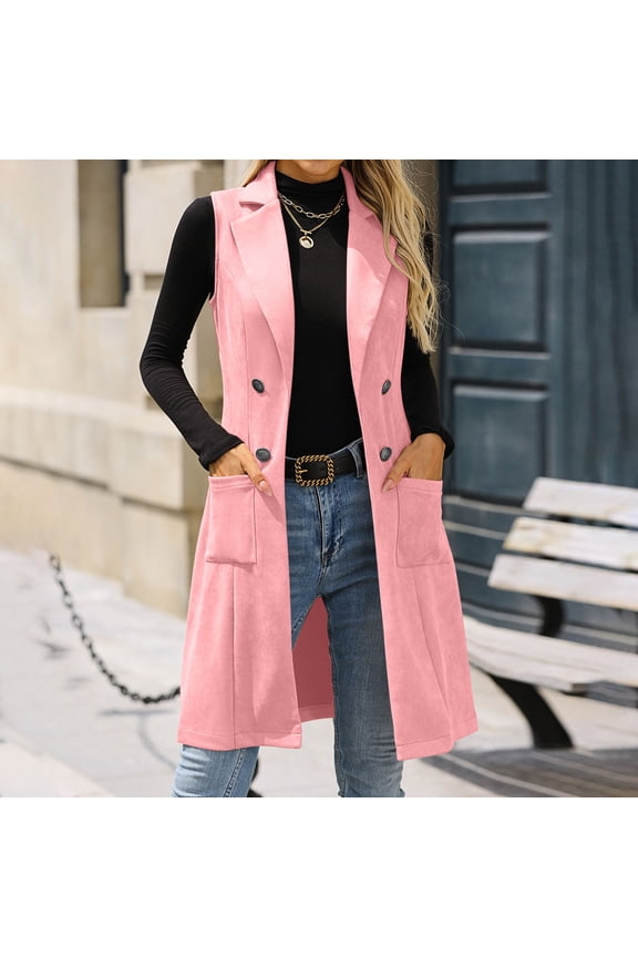 Womens Fuzzy Fleece Vest Sleeveless Button Down Fall Sherpa Jacket Winter Warm Old Money Outerwear with Pockets