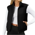 thumbnail image 1 of Pincandy Womens Quilted Vest Sleeveless Zip Up Jackets Outerwear Fall Spring Trendy Lightweight Coat, 1 of 6