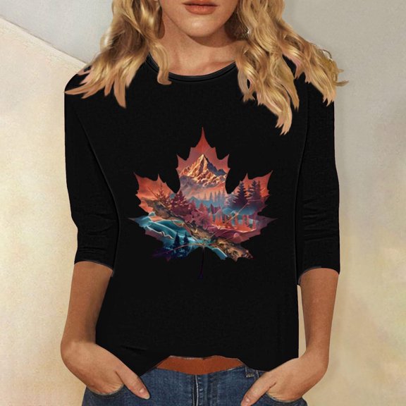 Pincandy Womens Summer Tops 2025 Crew Neck Short Sleeve T Shirts Dressy Casual Blouses Cute Printed Tees Loose Trendy Outfits