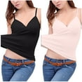 thumbnail image 1 of Pincandy Womens Tummy Control Shapewear Tank Tops 2PC Seamless V-Neck Tank Tops Body Shaper Camisole, 1 of 4