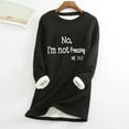 thumbnail image 1 of Pincandy Yes,I'm Still Freezing -Me 24:7 Sweatshirt for Women Winter Fleece Lined Warm Shirts Casual Solid Loungewear Tops, 1 of 5