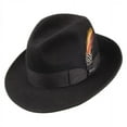 thumbnail image 1 of Pinch Crown Crushable Wool Felt Fedora Hat - XXL - Black, 1 of 1