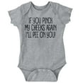 thumbnail image 1 of Pinch My Cheeks Hilarious Cute Babies Romper Boys or Girls Infant Baby Brisco Brands 12M, 1 of 6