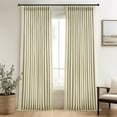 thumbnail image 1 of Pinch Pleated Full Blackout Linen Curtains 84 Inch for Bedroom Living Room,Fall Beige Double Layer Linen Blended Room Darkening Back Tab Pinch Pleat Drape with Hooks Rings 2 Panel 40" Wx84 L, 1 of 18