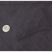 Pinch Pleated Pillow Shams - Super Soft 100% Egyptian Cotton 1000 Thread Count 2Pcs Pillow Shams - King Size 20" X 40" Inches, Dark Grey