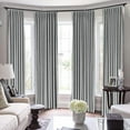 thumbnail image 1 of Pinch Pleated blackout 100% Polyester Blend Curtains Room Darkening Curtains Traverse Rod Living Room Bedroom Meetingroom Club Theater Patio Door (1 Panel , 100" W By 108" L) { Light Grey }, 1 of 5