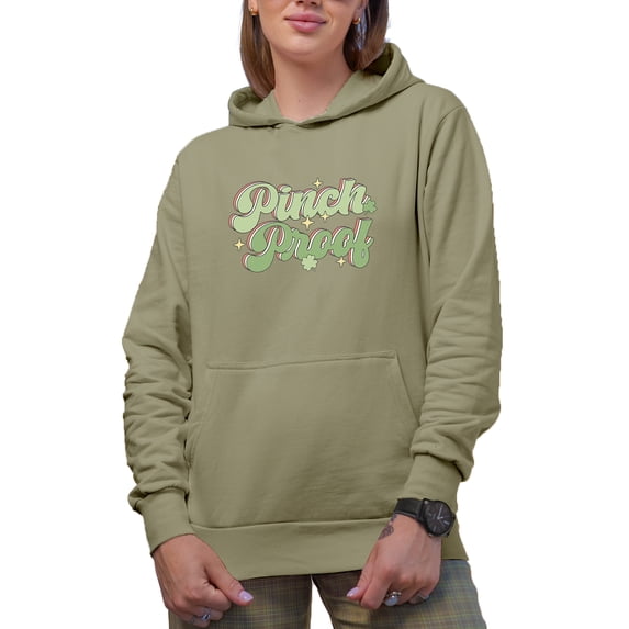 Pinch Proof, St. Patrick's Day Art Merch Gift, Sand Hooded Sweatshirt or Hoodie, 3XL
