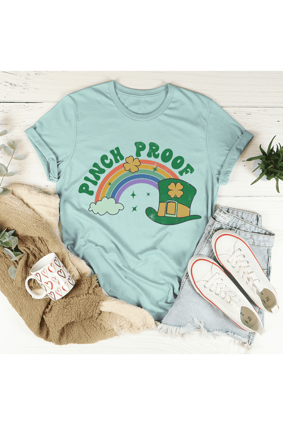 Pinch Proof Tee Heather Prism Dusty Blue S Peachy Sunday T-Shirt
