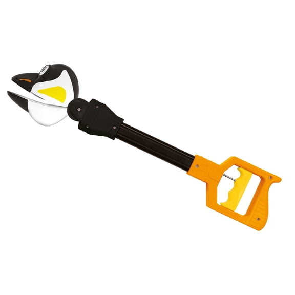 Pincher Pals - Penguin by Deluxebase. Jumbo 16.5 Inch Penguin Hand Grabber Toy for Kids. Fun Claw Reacher Tool, Animal Gift and Party Favor, Ages 3+.