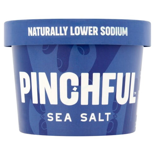 Pinchful Naturally Lower Sodium Sea Salt 250g, British Import (Pack of 2)