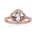 thumbnail image 1 of Pinctore 10k Rose Gold Morganite And Diamond Ring, 1 of 1