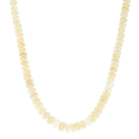 Pinctore Sterling Silver 18' Ethiopian Opal Beaded Necklace w/ 3' Extender