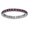 thumbnail image 1 of Pinctore Sterling Silver Rhodolite Eternity Band Ring, 1 of 1