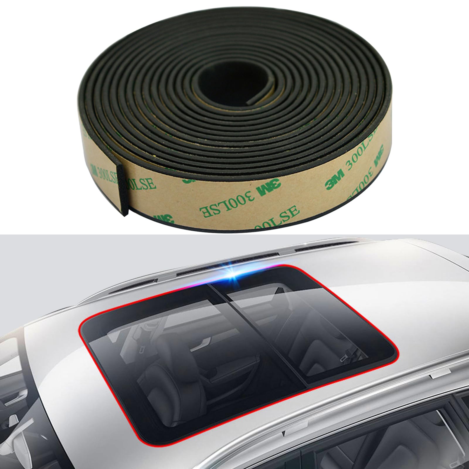 Pincuttee 1Pack Car Sunroof MMF7 Seal,Car Weather Stripping,Car