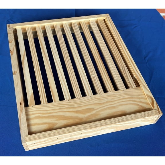 Pine 10 frame slatted rack for Langstroth bee hive