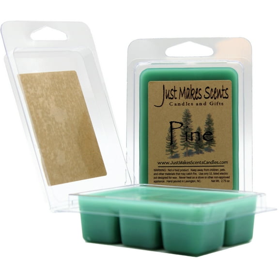 Pine 2-Pack Homemade Soy Wax Melts -Just Makes Scents Candles & Gifts