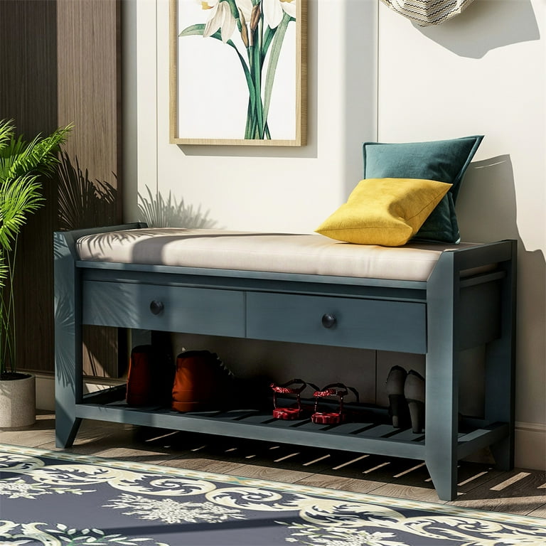 Pine entryway bench discount