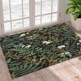 thumbnail image 1 of Pine Botanical Floral Area Rug Vintage Watercolor Herbal Collection Carpet Washable Non Slip Breathable Durable Portable Living Room Bedroom Study Dining Office 3x4 Non-slip Soft, 1 of 5