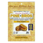 Pine Bros. Softish Throat Drops, Honey, 30 Count, Single Bag