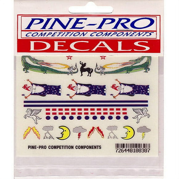 Pine Car Derby Mini Decal 3"x4"-fantasy
