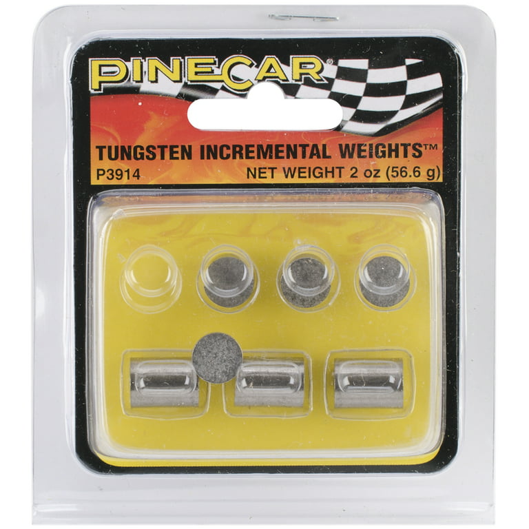 Pine Car Derby Weights 2oz-Tungsten Incremental Weight Cylinder 
