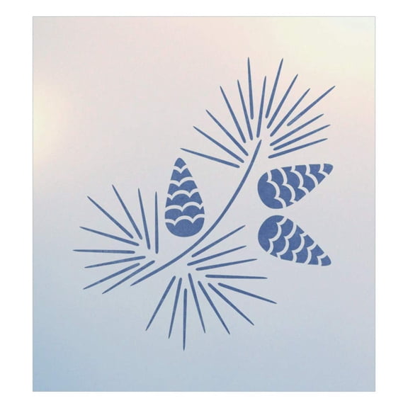 Pine Cone 2 Stencil - Trees Nuts Leaves Cones for Painting Wall Decor Gifts Crafts Mylar Laser Cut Templates Airbrush Reusable Mylar DIY - The Artful Stencil