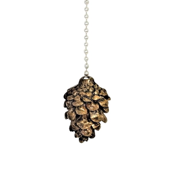 Pine Cone Rustic Ceiling Fan Pull Chain Ornament Figurine Cabin Lodge Decor