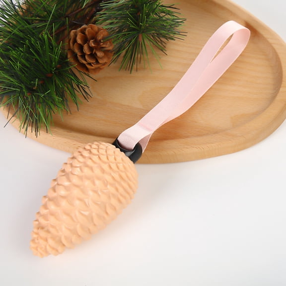 Pine Cone Shape Dog Squeaky Chew Toy Training Cleaning Interactive Tough Dog Toy Puppy Breed Medium Dogs Toy-Pink