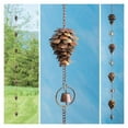 thumbnail image 1 of Pine Cone Shaped Rain Chain,  Pine Cone Decorative Hanging Chain, Metal Iron Bells, 1 of 4