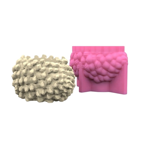 Pine Cone-Silicone Flower Pot Mold Concrete Candlestick Silicone Holder Mold Planter Cement Clay Mold