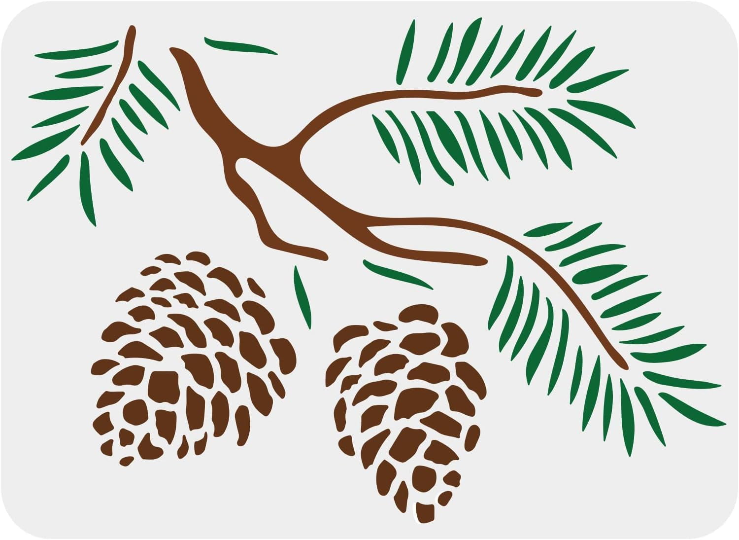 Pine Cone Stencil Template pine-cone-template-small