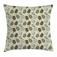 thumbnail image 1 of Pine Cone Throw Pillow Cushion Cover, Forest Conifers Greenland Foliage Spruce Tree Woodland Style Botany, Decorative Square Accent Pillow Case, 18 X 18 Inches, Fern Green Brown Taupe, by Ambesonne, 1 of 2