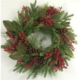 thumbnail image 1 of Pine Cones Berries & Greens Wreath, 1 of 1