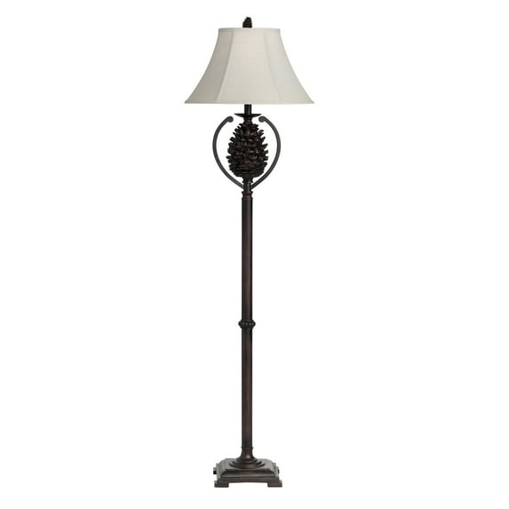 Pine Creek 63-Inch Floor Lamp, Bison Brown