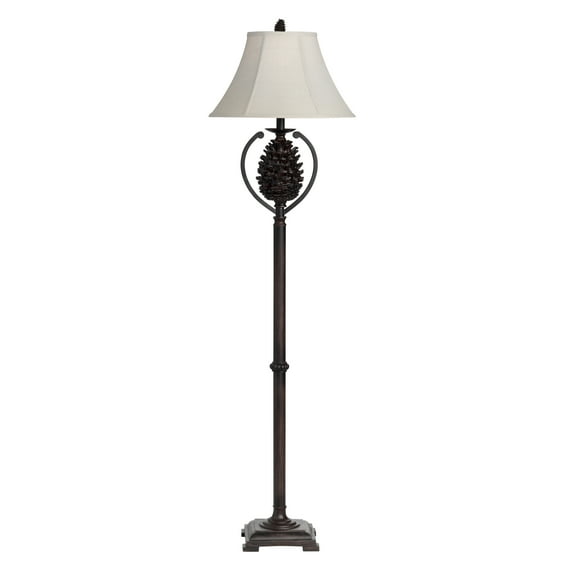Pine Creek 63-Inch Floor Lamp, Bison Brown